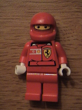 LEGO rac025s F1 Ferrari Pit Crew Member - with Vodafone Shell Torso Stickers