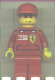 LEGO rac031s F1 Ferrari Record Keeper - with Vodafone Shell Torso Stickers